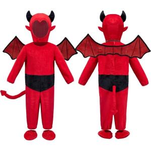 imageSpooktacular Creations Halloween Baby Costume Devil Toddler Demon Costume Jumpsuit for Infants Halloween Party