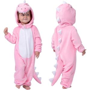 imageSpooktacular Creations Halloween Baby Dinosaur Costume Unisex Dinosaur Jumpsuit for Halloween Cosplay Costume Themed PartyPink