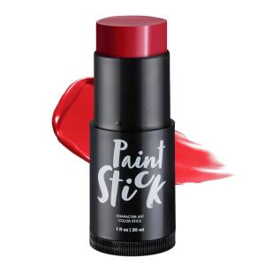 imageSpooktacular Creations Halloween Makeup Face Paint for AdultWaterproof Body Foundation Paint for Halloween Eye SFX Cosplay Clown Makeup Costume Party Dress Up 1 Oz Green Red