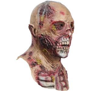 imageSpooktacular Creations Halloween Scary Zombie Head Mask Horror Moss Biochemical Monster and Creepy Latex Zombie Mask for Adult Halloween Cosplay Costumes Accessory Party Dress Up