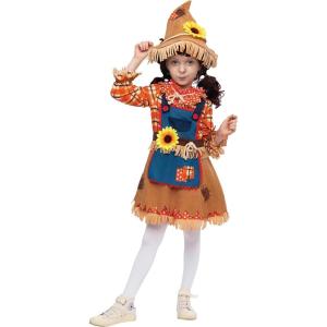 imageSpooktacular Creations Halloween Sunflower Sweet Scarecrow Costume for Girls Kids Pumpkin Scarecrow Dress OutfitOrange