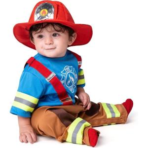 imageSpooktacular Creations Halloween Toddler Firefighter Costume Baby Fireman Costume for Infants Boys Halloween Dress Up Party