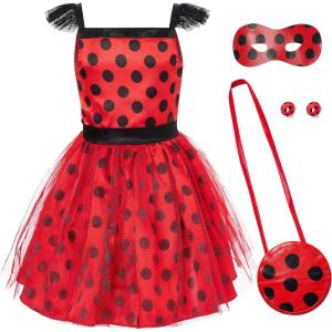 imageSpooktacular Creations Kids Ladybug Costume Ladybug Tutu Dress for Girls Halloween Dress Up and RolePlaying