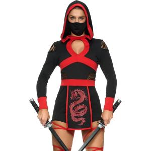 imageSpooktacular Creations Ninja Costume Women Halloween Ninja Costume Adult with Mask for Halloween Dress Up Party CosplayWomens