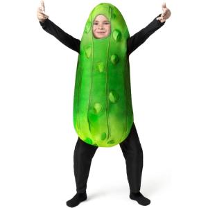 imageSpooktacular Creations Pickle Costume Kids Food Themed Fruit Jumpsuit for Child Teens Halloween Dress Up Cosplay Party