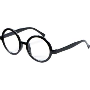 imageSpooktacular Creations Wizard Glasses Halloween Black Round Glasses Black Circle Eyeglasses for Kids ampamp Adults Halloween Accessories Costume