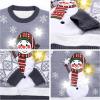 imageChristmas Novelty LED Light Up Women Snowman Ugly Sweater