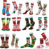 imageJOYIN 12 PCS Christmas Socks Women Colorful Funky Paint Crew Socks for Women for Christmas Holiday or Birthday Gift