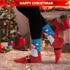 imageJOYIN 12 Pairs Christmas Socks Warm Soft Novelty Crew Socks for Winter Christmas Holiday or Birthday Gift