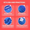 imageJOYIN Kids Christmas Ugly Sweater LED Light Up Reindeer Xmas Sweater Builtin Light Bulbs for Boys Girls Blue Large