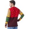 imageJOYIN Mens LED Light Up Christmas Ugly Sweater Holiday Ugly Christmas Sweater with Builtin Light BulbsRed Santa