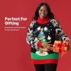 imageJOYIN Ugly Christmas Sweater for Women Light Up Ugly Christmas Sweater Dress Novelty Christmas Long Pullover for PartyBlack
