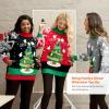 imageJOYIN Ugly Christmas Sweater for Women Light Up Ugly Christmas Sweater Dress Novelty Christmas Long Pullover for PartyBlack
