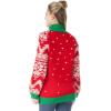 imageJOYIN Ugly Christmas Sweater for Women Light Up Ugly Christmas Sweater Dress Novelty Christmas Long Pullover for PartyRed