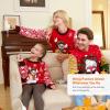 imageKids Girls Snowman Red Ugly Sweater with Light Bulb