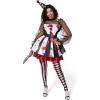 imageSpooktacular Creations Adult Creepy Clown Costume Women Scary Jester Outfit for Adult Halloween Costume