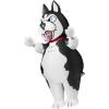 imageSpooktacular Creations Adults Halloween Inflatable Costumes Husky Blow Up Dog Costumes for Men Funny Full Body Animal Halloween Inflatable Suits with Gloves for Halloween Cosplay Themed Parties