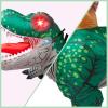 imageSpooktacular Creations Adults Inflatable Costumes Riding a LightUp Eyes Trex Rawr Blow Up Costumes for Halloween PartiesGreen