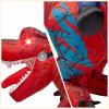 imageSpooktacular Creations Adults Inflatable Costumes Riding a LightUp Eyes Trex Rawr Blow Up Costumes for Halloween PartiesRed