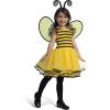 imageSpooktacular Creations Bumble Bee Costume for Girls Toddlers Cute Bumble Bee Tutu Dress with Wings for Halloween Parties