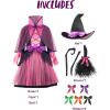 imageSpooktacular Creations Child Girl Orange Purple Witch Costume Toddler Witch Outfit Set for Kids Halloween Dress Up PartiesPink