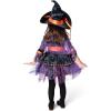 imageSpooktacular Creations Child Girl Orange Purple Witch Costume Toddler Witch Outfit Set for Kids Halloween Dress Up PartiesPurple