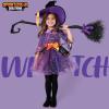 imageSpooktacular Creations Child Girl Orange Purple Witch Costume Toddler Witch Outfit Set for Kids Halloween Dress Up PartiesPurple