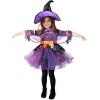 imageSpooktacular Creations Child Girl Orange Purple Witch Costume Toddler Witch Outfit Set for Kids Halloween Dress Up PartiesPurple