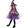 imageSpooktacular Creations Child Girl Orange Purple Witch Costume Toddler Witch Outfit Set for Kids Halloween Dress Up PartiesPurple