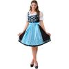 imageSpooktacular Creations Dirndl Dresses Women Oktoberfest Costume Bavarian German Outfits for Halloween Parties Beer CarnivalBlue