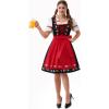 imageSpooktacular Creations Dirndl Dresses Women Oktoberfest Costume Bavarian German Outfits for Halloween Parties Beer CarnivalRed