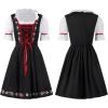 imageSpooktacular Creations Dirndl Dresses Women Oktoberfest Costume Bavarian German Outfits for Halloween Parties Beer CarnivalRed