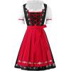imageSpooktacular Creations Dirndl Dresses Women Oktoberfest Costume Bavarian German Outfits for Halloween Parties Beer CarnivalRed