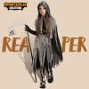 imageSpooktacular Creations Girl Grim Reaper Costume with Gloves and Tights Glow in the Dark Scary Halloween Costume