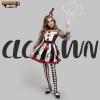 imageSpooktacular Creations Girls Clown Costume Scary Clown Costume Black and White Bloody Jester Dress for Girls