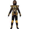 imageSpooktacular Creations Golden Ninja Costume Set Ninja Jumpsuit with Foam Accessories for Kids Toddler Halloween Outfit for Ideas Cosplay Party Medium 810 yrsGold