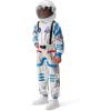 imageSpooktacular Creations Halloween Child Unisex Astronaut CostumePilot Jumpsuit for Kids Halloween Cosplay PartySilver