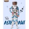 imageSpooktacular Creations Halloween Child Unisex Astronaut CostumePilot Jumpsuit for Kids Halloween Cosplay PartySilver