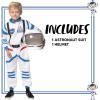 imageSpooktacular Creations Halloween Child Unisex Astronaut CostumePilot Jumpsuit for Kids Halloween Cosplay PartyWhite