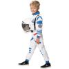 imageSpooktacular Creations Halloween Child Unisex Astronaut CostumePilot Jumpsuit for Kids Halloween Cosplay PartyWhite