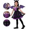 imageSpooktacular Creations Halloween Girl Purple Bat Tutu Costume Toddler Bat Vampire Outfit for Kids Halloween Dress Up Party