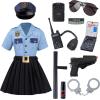 imageSpooktacular Creations Halloween Girls Police Officer Costume Cop Costume Accessories for Kids RolePlaying DressUp Party