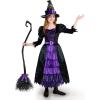 imageSpooktacular Creations Halloween Girls Purple witch Costume Spider Web Skirt Dress Up