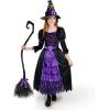imageSpooktacular Creations Halloween Girls Purple witch Costume Spider Web Skirt Dress Up