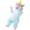 imageSpooktacular Creations Halloween Inflatable Costume Full Body Unicorn Blow Up Costume for Adult Holiday Themed Cosplay PartyBlue