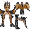 imageSpooktacular Creations Halloween Kid Dragon Costume Boys Dragon Wings Tail and Mask Set for Halloween Dress UpGold