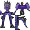 imageSpooktacular Creations Halloween Kid Dragon Costume Boys Dragon Wings Tail and Mask Set for Halloween Dress UpPurple