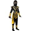 imageSpooktacular Creations Halloween Ninja Costume Kids Ninja Dragon Jumpsuit Set Boys Halloween Costume for DressUp PartyBlackglod