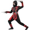 imageSpooktacular Creations Halloween Ninja Costume Kids Ninja Dragon Jumpsuit Set Boys Halloween Costume for DressUp PartyBlackred