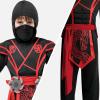 imageSpooktacular Creations Halloween Ninja Costume Kids Ninja Dragon Jumpsuit Set Boys Halloween Costume for DressUp PartyBlackred